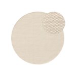 Tapis de laine blanc d 200 rond