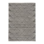 Tapis en laine et coton fait main doux noir 120 x 170 Tapis en laine et coton fait main doux noir 120 x 170
