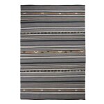 Tapis en laine motifs ethniques gris 160x230