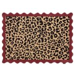 Tapis laine tissé à la main motif léopard 160x230 Tapis laine tissé à la main motif léopard 160x230