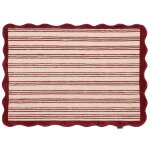 Tapis laine tissé à la main rayures bordeaux 160x230 Tapis laine tissé à la main rayures bordeaux 160x230