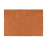 Tapis en laine tufté à motif contemporain ciselé orange 160x230 Tapis en laine tufté à motif contemporain ciselé orange 160x230