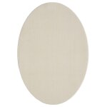 Tapis lavable et antidrapant, crme, 140 x 200 cm ovale
