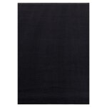 Tapis lavable en microfibre douce - noir 120x170cm