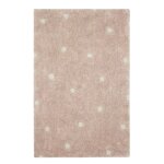 Tapis lavable mini à pois rose Tapis lavable mini à pois rose