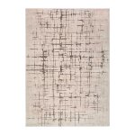 Tapis moderne crme / marron 200x285 cm