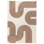 Tapis moderne tufté main en laine rouge 160x230 cm Tapis moderne tufté main en laine rouge 160x230 cm