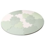 Tapis mousse puzzle pour enfants vert 120x120