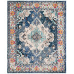 Tapis navy / light blue 244 x 305 cm
