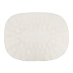 Tapis noué en laine motif tufté blanc 160x220 Tapis noué en laine motif tufté blanc 160x220