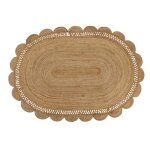 Tapis ovale tiss en jute 160x230