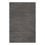 Tapis à poil court pure laine vierge gris foncé 170x240 Tapis à poil court pure laine vierge gris foncé 170x240