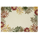 Tapis en polypropylène motif végétal multicolore 160x230 Tapis en polypropylène motif végétal multicolore 160x230