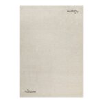 Tapis pure laine cru tuft main motif discret 110x170