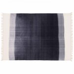 Tapis rectangulaire en laine tissé à plat bleu 120 x 170 cm Tapis rectangulaire en laine tissé à plat bleu 120 x 170 cm