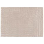 Tapis rectangulaire à poils ras motif contemporain beige 160 x 230 cm Tapis rectangulaire à poils ras motif contemporain beige 160 x 230 cm