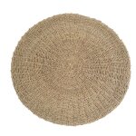 Tapis rond en jonc de mer naturel d100