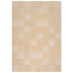 Tapis de salon en laine moderne beige 160 x 230