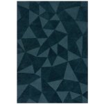 Tapis de salon moderne en laine bleu turquoise 120x170 cm Tapis de salon moderne en laine bleu turquoise 120x170 cm