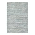 Tapis de salon tiss main en viscose et laine gris 70x140 cm