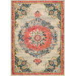 Tapis salon vintage - poils court et doux beige 160x230 Tapis salon vintage - poils court et doux beige 160x230