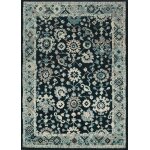 Tapis salon vintage - poils court et doux bleu 120x170 Tapis salon vintage - poils court et doux bleu 120x170