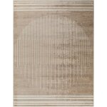 Tapis scandinave moderne brun / beige 120x170