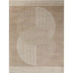 Tapis scandinave moderne brun / beige 120x170 Tapis scandinave moderne brun / beige 120x170