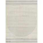 Tapis scandinave moderne ivoire / gris 200x275