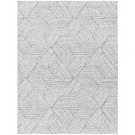 Tapis shaggy moderne blanc / gris 200x275 Tapis shaggy moderne blanc / gris 200x275