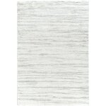 Tapis shaggy moderne blanc / gris 200x275 Tapis shaggy moderne blanc / gris 200x275