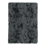 Tapis shaggy moderne gris fonc� 120x170