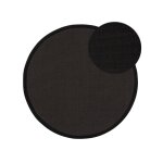 Tapis sisal noir d 200 rond