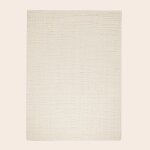 Tapis de sol en laine ecru 120x170 cm