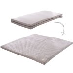 Tapis de sol pliant pour bb en mousse avec housse anthracite