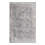 Tapis tiss fin vintage beige gris pour salon, chambre 225x160
