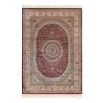 Tapis tissé fin vintage rouge de très grande qualité soyeux 290x200 Tapis tissé fin vintage rouge de très grande qualité soyeux 290x200