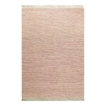Tapis tissé main laine et coton beige et rouge à franges 160x230 Tapis tissé main laine et coton beige et rouge à franges 160x230