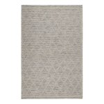 Tapis tissé main pure laine et coton mélangé noir et blanc 80x150 Tapis tissé main pure laine et coton mélangé noir et blanc 80x150