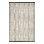 Tapis tissé main pure laine vierge blanc invoire à motifs 80x150 Tapis tissé main pure laine vierge blanc invoire à motifs 80x150