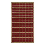 Tapis tissé à rayures rouge 60x110 Tapis tissé à rayures rouge 60x110