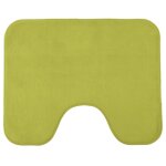 Tapis de toilette uni en polyester anis 50x40cm