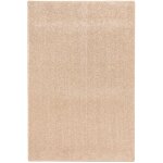 Tapis en velours  poils longs beige 100x100 cm