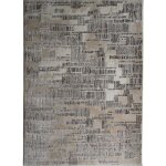 Tapis vintage motif kapla beige 120x170