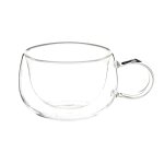 Tasse double paroi en verre transparent Tasse double paroi en verre transparent