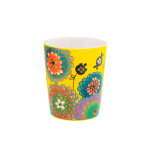 Tasse espresso jaune porcelaine de chine 5 x 0 x 6 cm