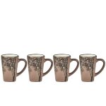 Tasse expresso en argile rose foncé - lot de 4 Tasse expresso en argile rose foncé - lot de 4