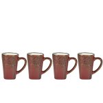 Tasse expresso en argile rouge - lot de 4 Tasse expresso en argile rouge - lot de 4