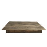 Tatami double en bois massif de couleur marron 150 cm