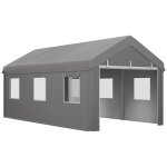 Tente garage imperméable anti - uv acier galvanisé pe argent Tente garage imperméable anti - uv acier galvanisé pe argent